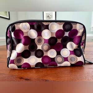 Coach Purple and Black Circle Pattern Bag